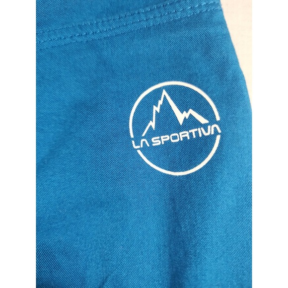 La Sportiva Climbing Shorts Womens Size XL Blue Stretch Organic Cotton Pull On - Picture 5 of 11